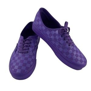 Vans Tonal Checkerboard Skate Shoe - Electric Purple W- 9 or M-7.5
